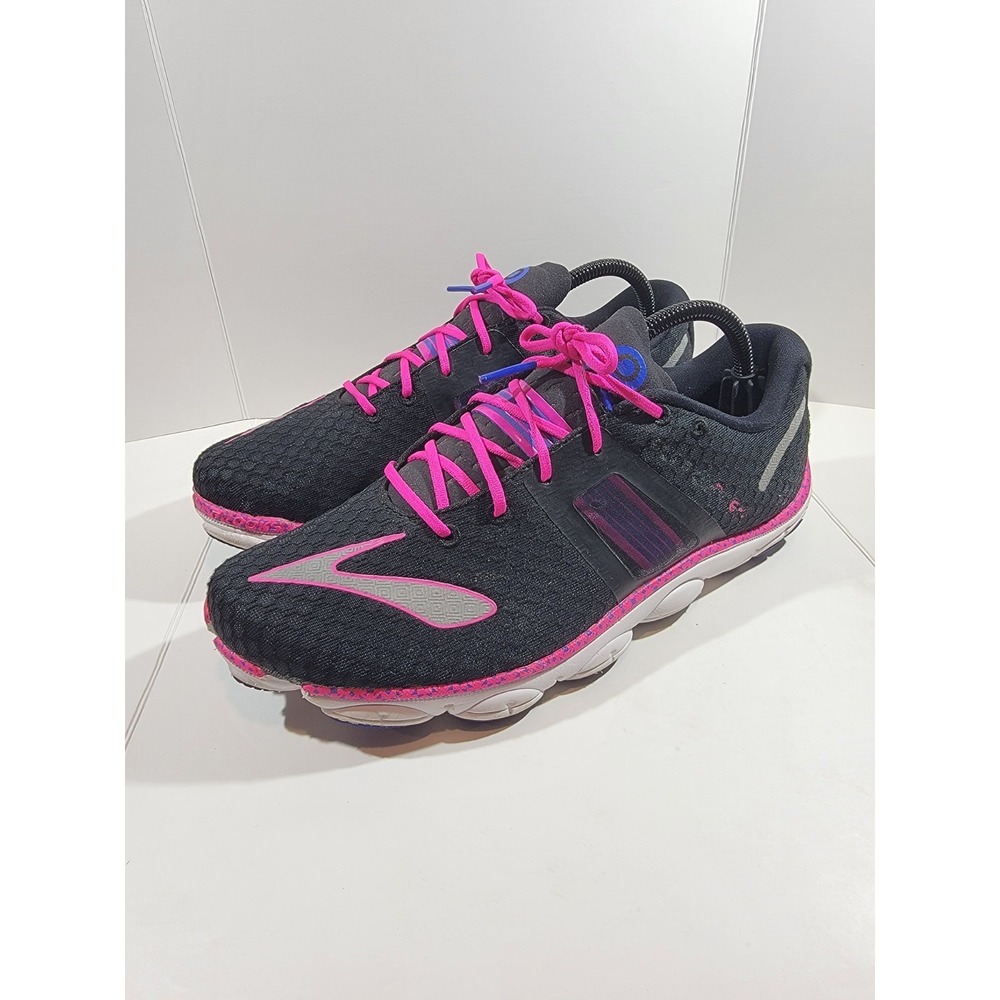 Brooks Womens PureConnect 4 1201761B051 Black Athletic Running Shoes Size 11B